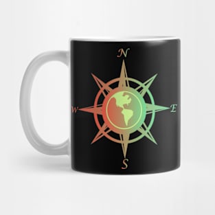 Compass rose with cardinal points Mug